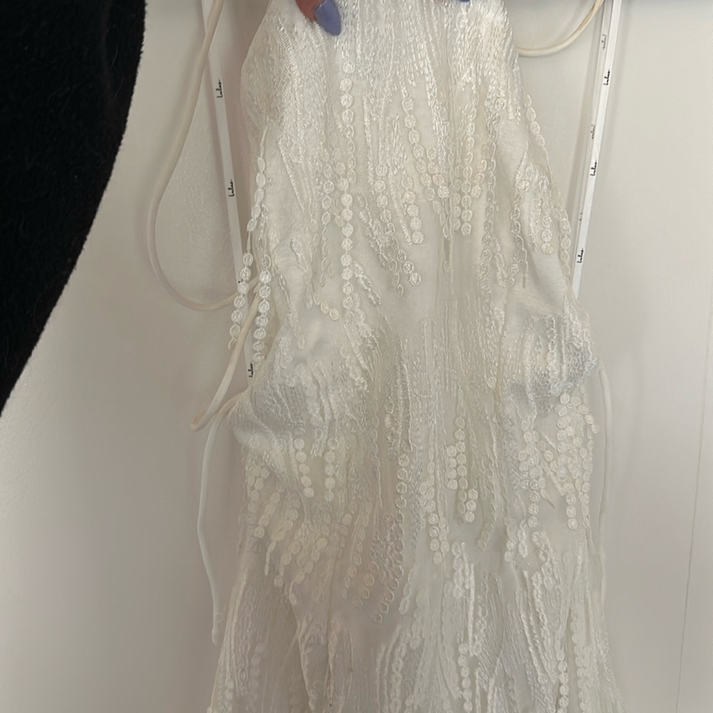 Lulu white sequence dress